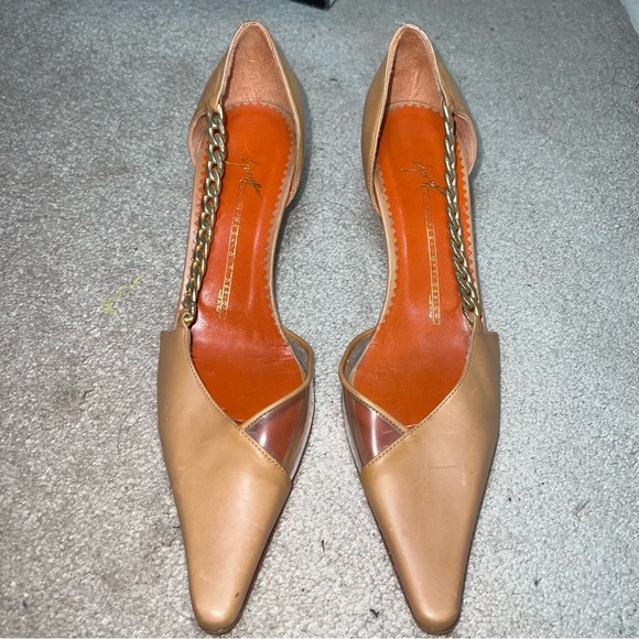 Giuseppe Zanotti chain kitten heel 37.5 made in Italy - Picture 2 of 6